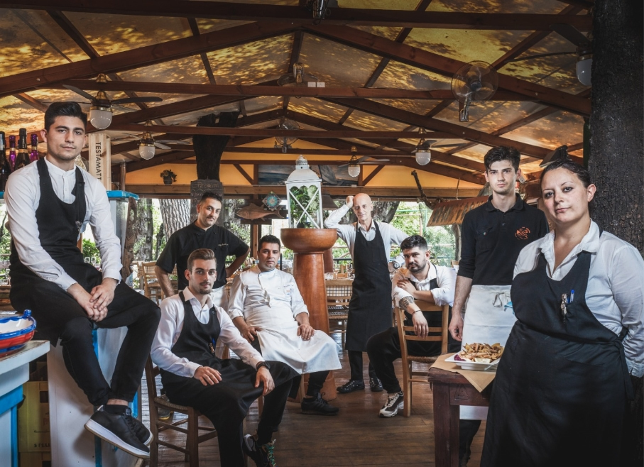 Staff Ristorante di pesce fuori Firenze