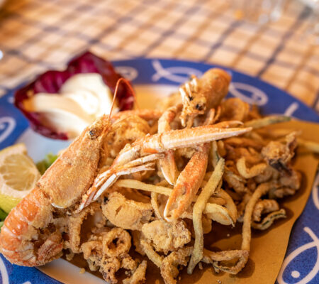 Menu ristorante di pesce